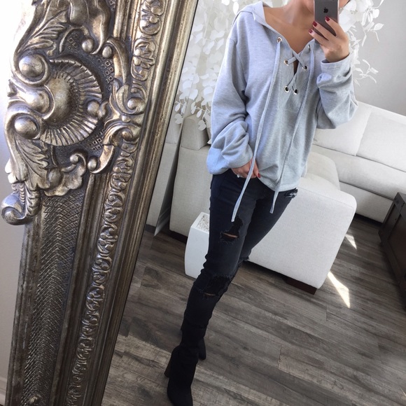 Heather Grey EK Hoodie Pullover - Picture 3 of 7